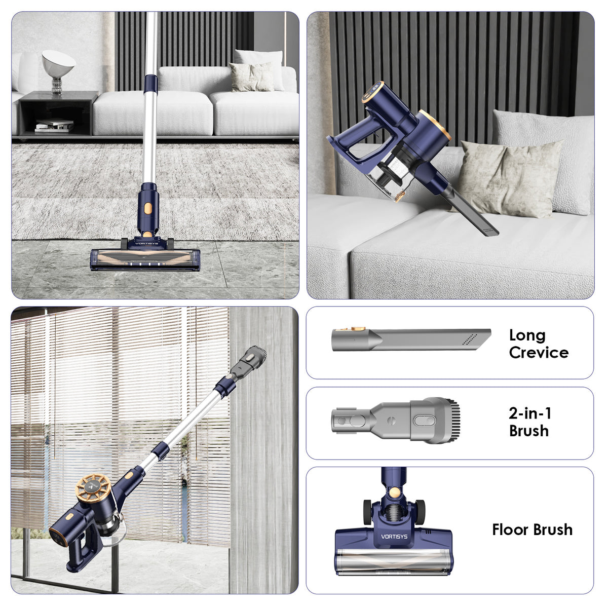 Aspirateur sans fil, bois pour tapis et meubles rembourrés – vue détaillée 3