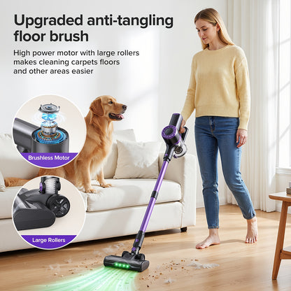 Aspirateur sans fil, Couleur dorée pour sols durs et tapis – vue détaillée 3