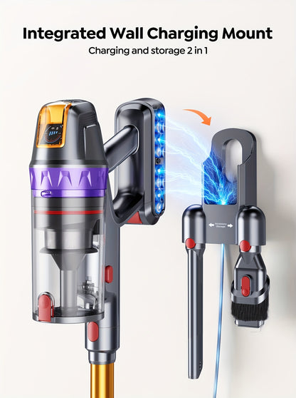 Aspirateur sans fil, Léger avec Affichage LED/Brosse -Enchevêtrement pour sols durs – vue détaillée 14