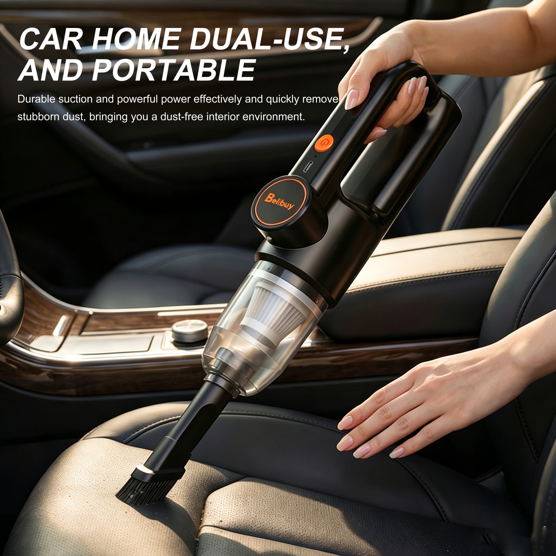Aspirateur sans fil, Luxe Noir pour sols durs et tapis – vue détaillée 3