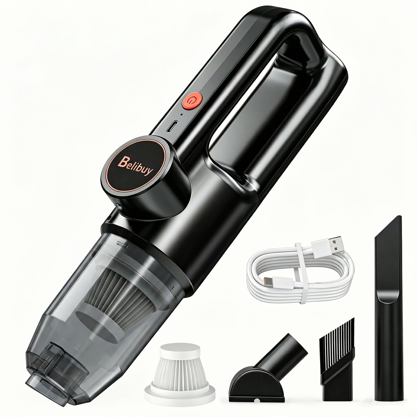 Aspirateur sans fil, Luxe Noir pour sols durs et tapis – vue détaillée 14