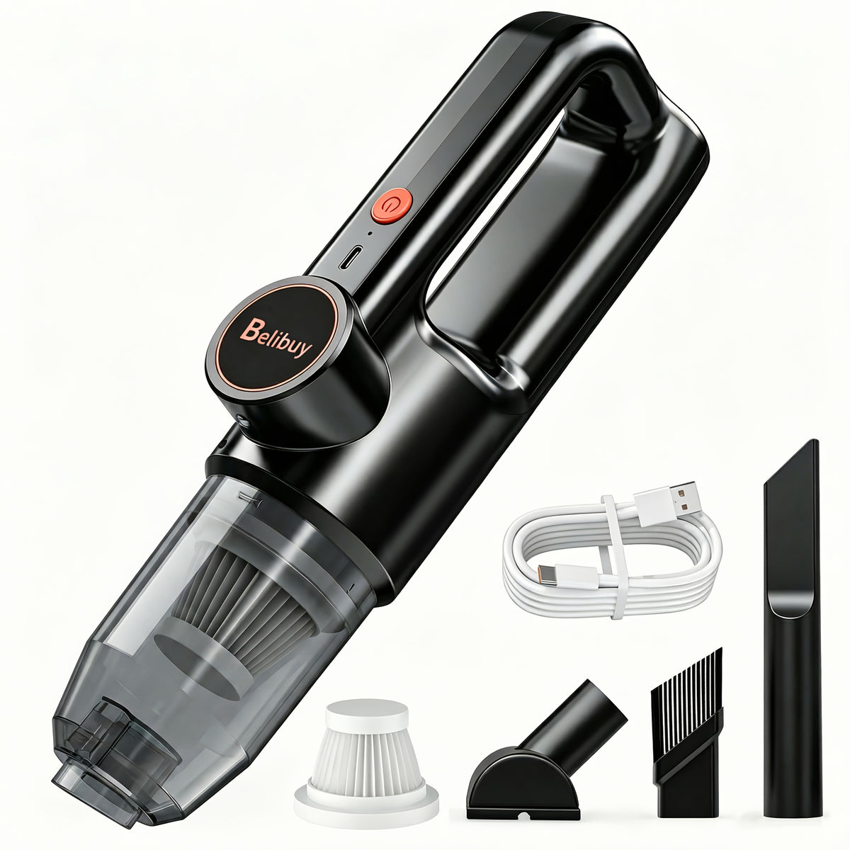 Aspirateur sans fil, Luxe Noir pour sols durs et tapis – vue détaillée 14