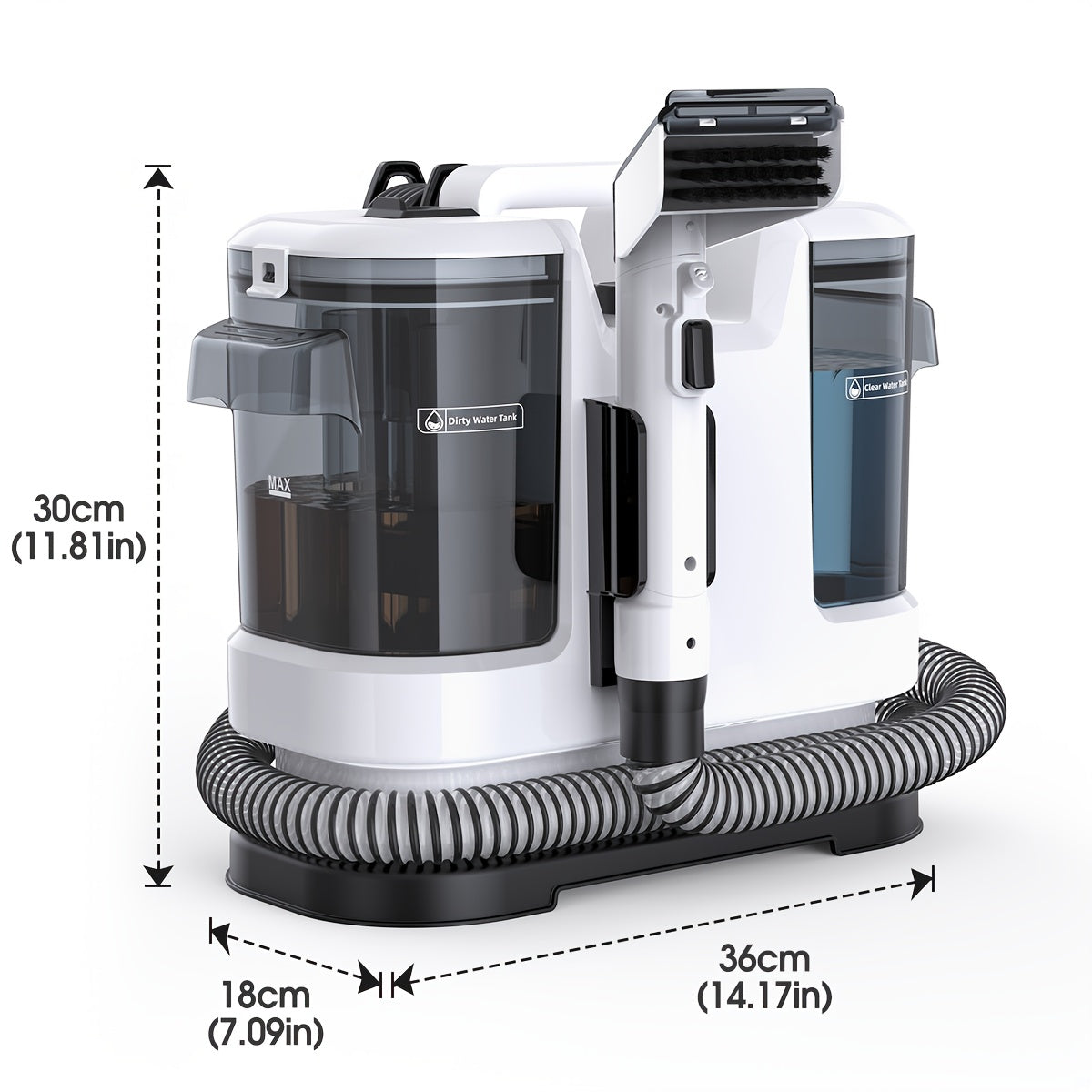 Aspirateur sans fil, nettoyage à 3 actions pour sols durs – vue principale