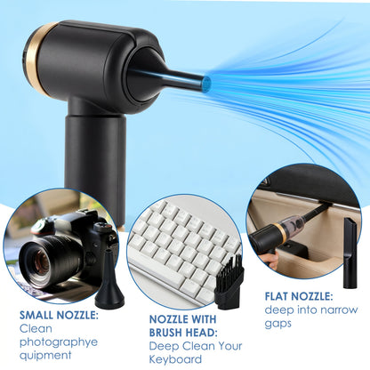 Aspirateur sans fil, Noir brillant pour bureau et télétravail – vue détaillée 12