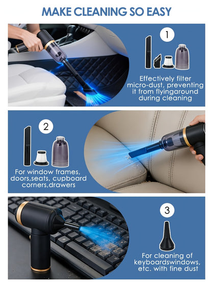 Aspirateur sans fil, Noir brillant pour bureau et télétravail – vue détaillée 16