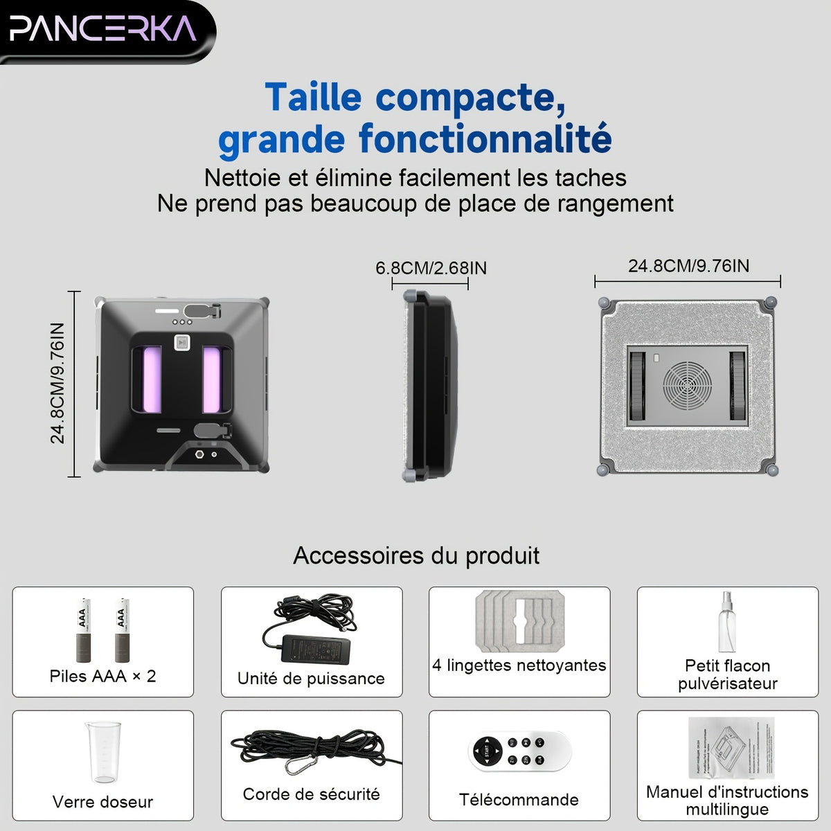 Aspirateur sans fil, Noir pour tapis – vue détaillée 2