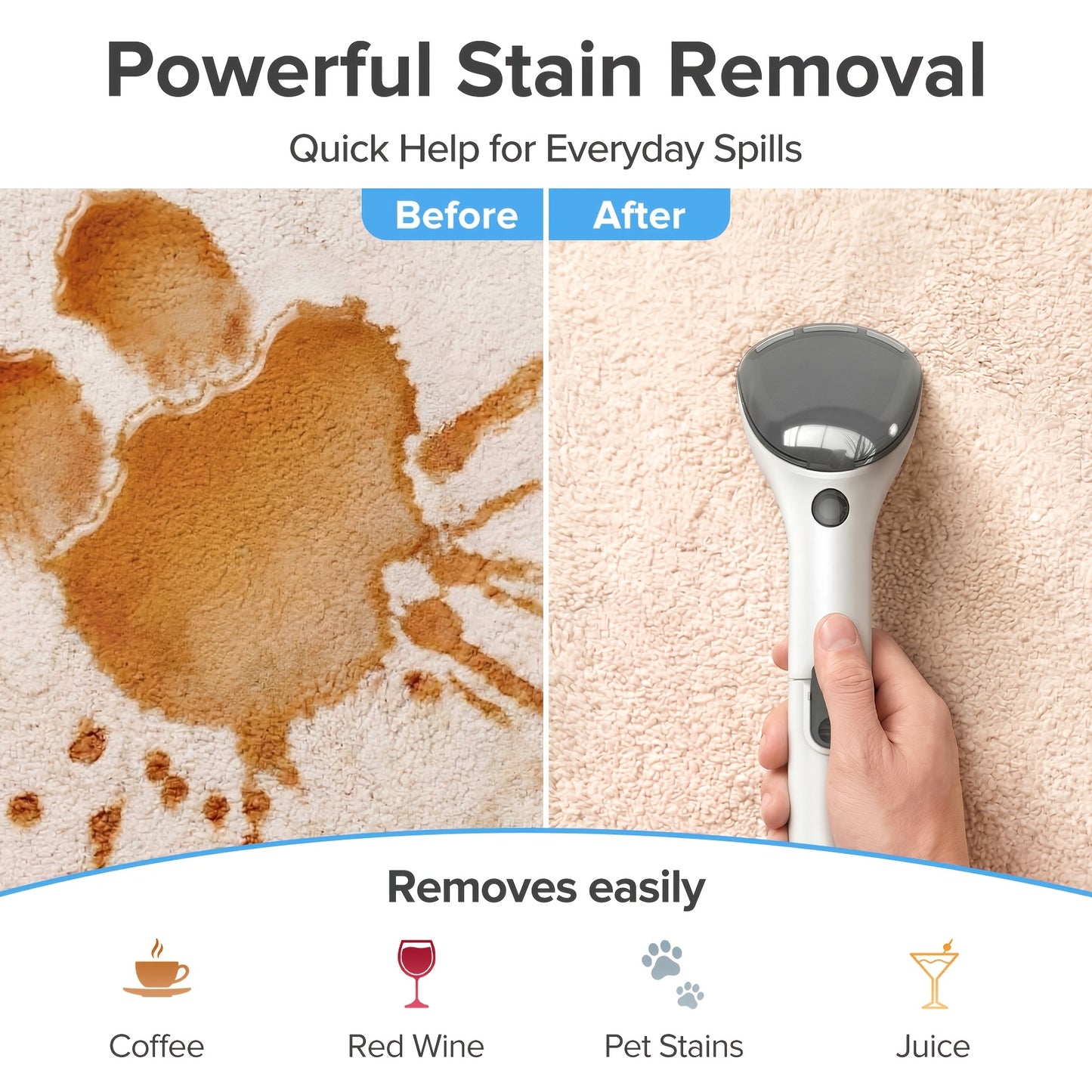 Aspirateur sans fil, Noir pour tapis et poils d’animaux – vue détaillée 7