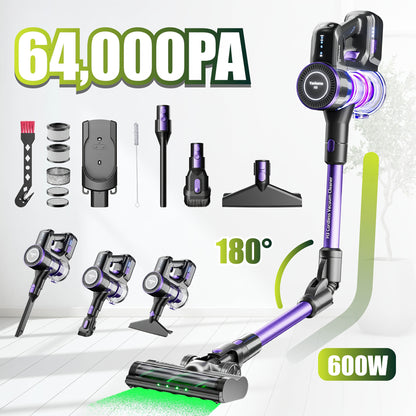 Aspirateur sans fil, Noir pour tapis et sols durs – vue détaillée 7