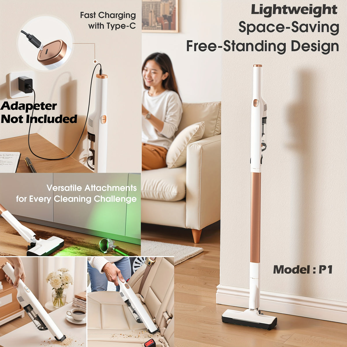 Aspirateur sans fil, P1 pour tapis et sols durs – vue principale