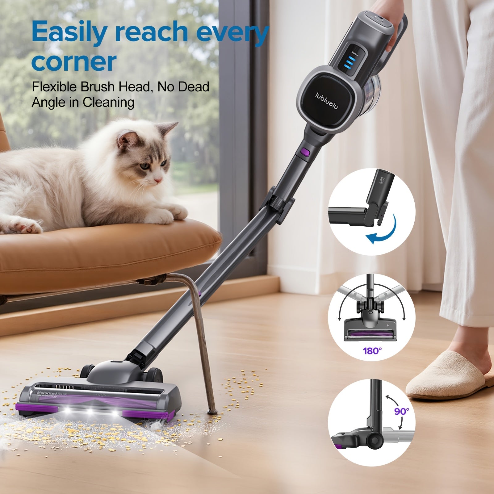 Aspirateur sans fil, P5 pour sols durs et tapis – vue détaillée 7