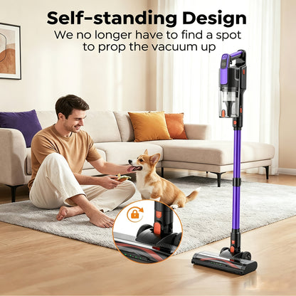Aspirateur sans fil, rechargeable pour tapis et poils d’animaux – vue détaillée 3