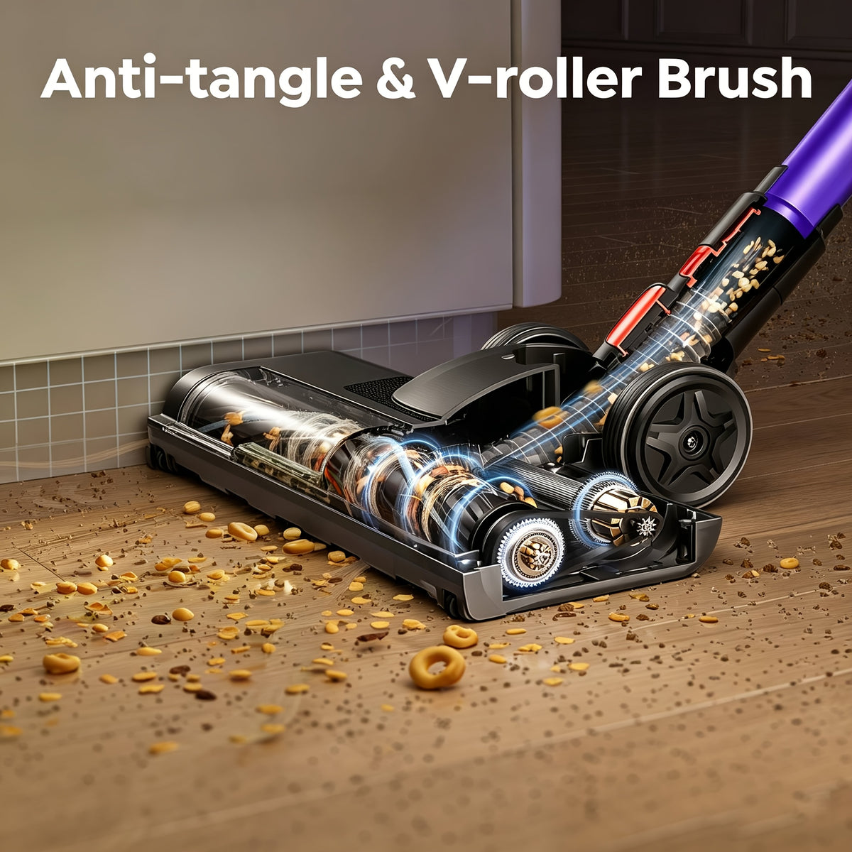 Aspirateur sans fil, rechargeable pour tapis et poils d’animaux – vue détaillée 8