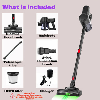 Aspirateur sans fil, réglable pour sols durs et tapis – vue détaillée 11