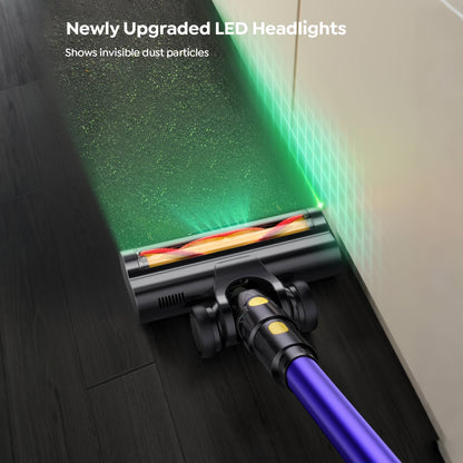 Aspirateur sans fil, Silencieux 65dB pour tapis – vue détaillée 2