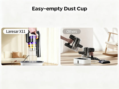 Aspirateur sans fil, Silencieux 65dB pour tapis – vue détaillée 15