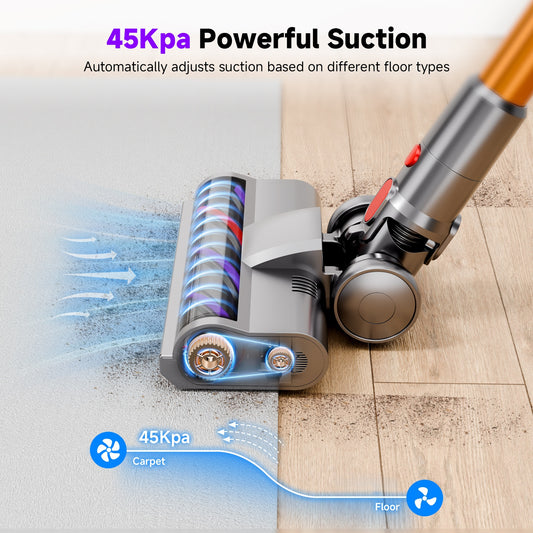 Aspirateur sans fil, violet-or pour tapis et sols durs – vue principale