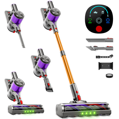 Aspirateur sans fil, violet-or pour tapis et sols durs – vue détaillée 3