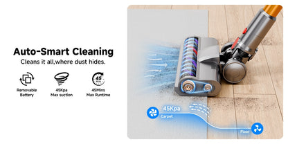 Aspirateur sans fil, violet-or pour tapis et sols durs – vue détaillée 10