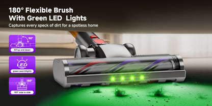 Aspirateur sans fil, violet-or pour tapis et sols durs – vue détaillée 14