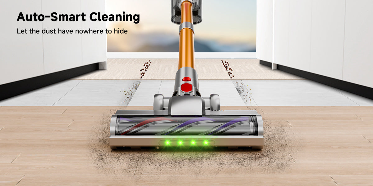 Aspirateur sans fil, violet-or pour tapis et sols durs – vue détaillée 18