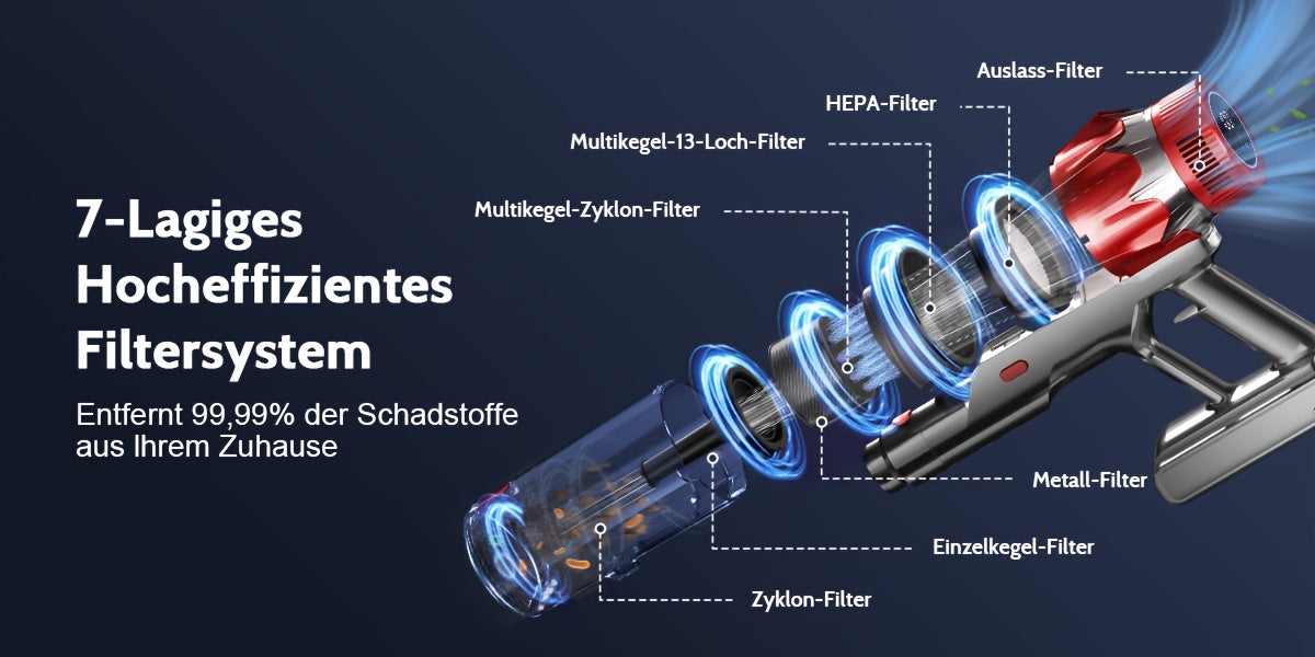 Aspirateur sans fil, Violet pour sols durs – vue détaillée 10