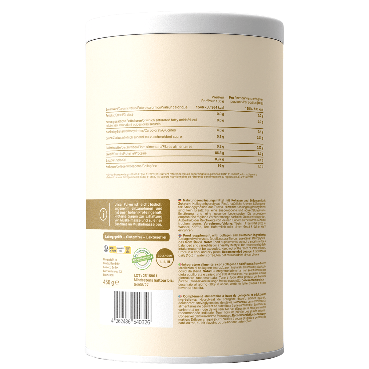 AURAVIA® Poudre de Collagène, 450 G pour maison et quotidien – vue détaillée 11