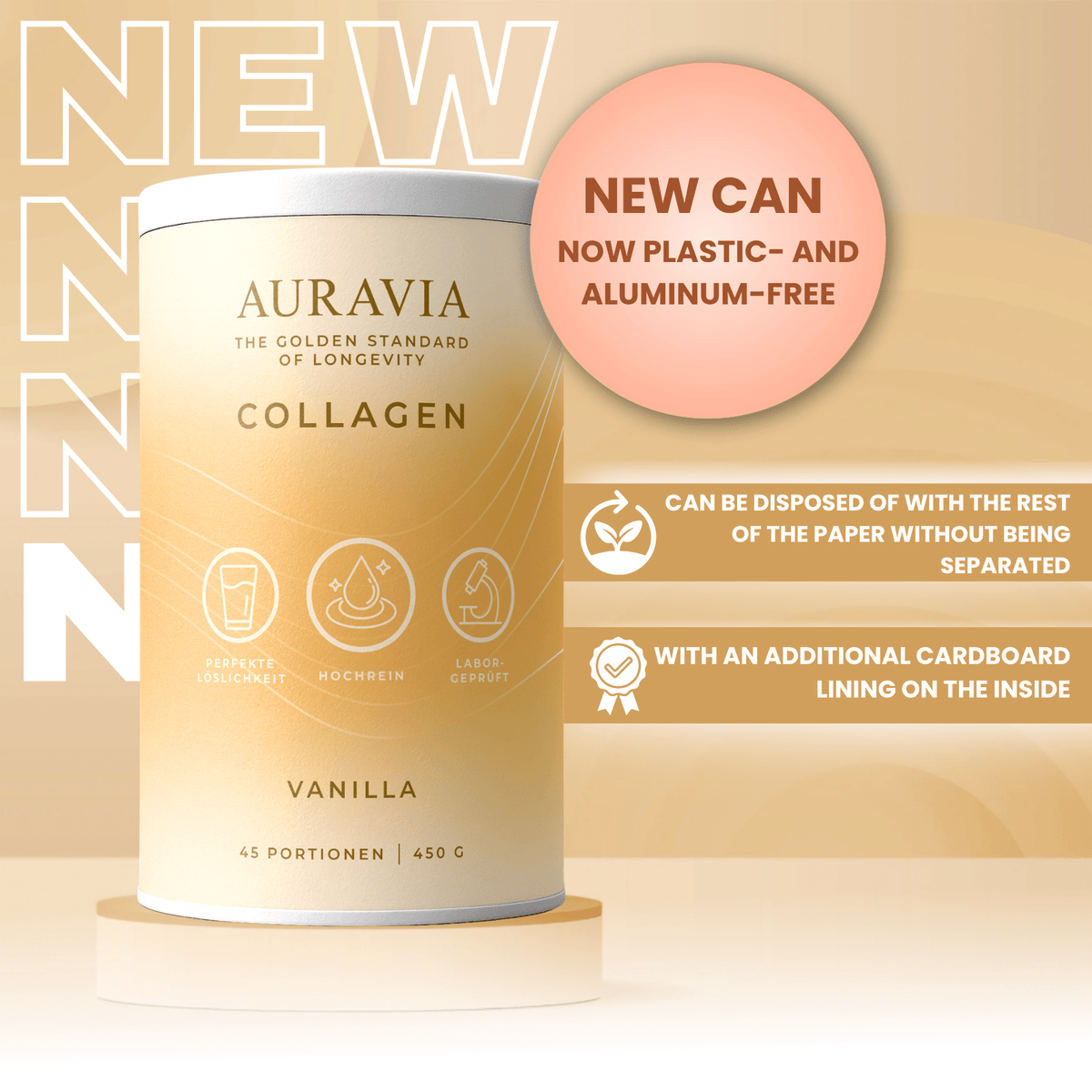 AURAVIA® Poudre de Collagène, 450 G pour maison et quotidien – vue détaillée 12