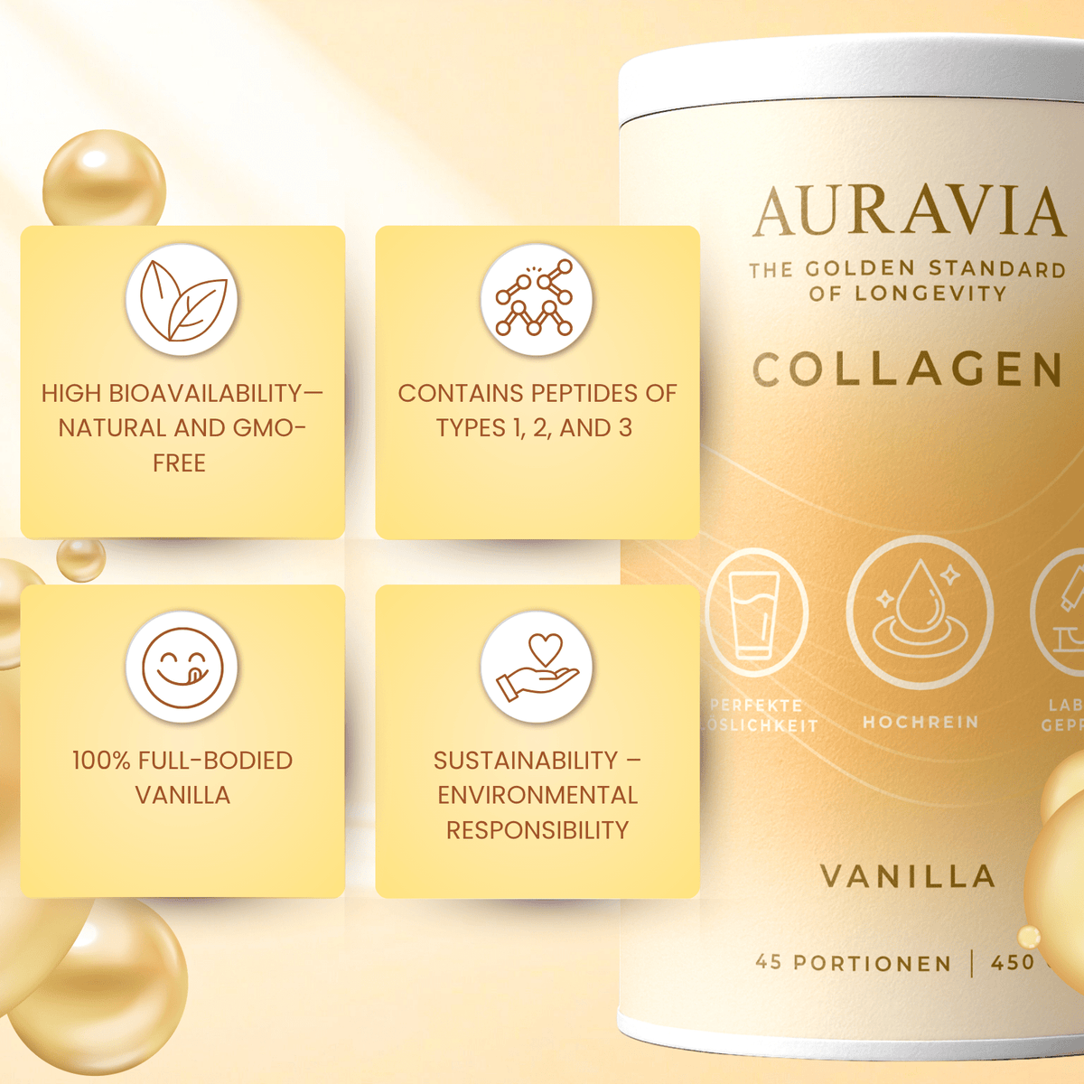 AURAVIA® Poudre de Collagène, 450 G pour maison et quotidien – vue détaillée 16