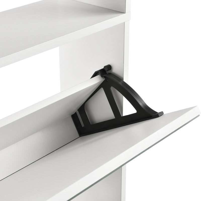 Armoire à chaussures Vogar avec portes miroir de différentes couleurs et tailles