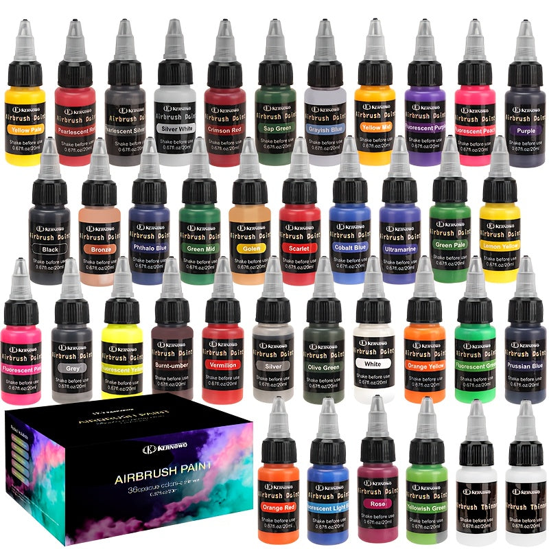 Ensemble de Pigments Assortis 36/26/15 Couleurs, 20ml/0.67oz, Multifonctionnel pour Peinture à l'Huile, Peinture à la Main, Création DIY, Débutants, Amateurs, Fournitures pour Peinture sur Céramique, Cadeaux de Fêtes, Idées Cadeaux