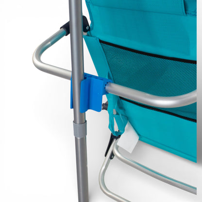 Fixation de parasol de plage à chaise universelle réglable 18Mm-22Mm Accessoire portable Durable Facile à installer Compatible avec les chaises et parasols de jardin et de terrasse
