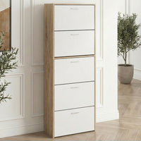 Portes Blanches Cadre Bois Clair