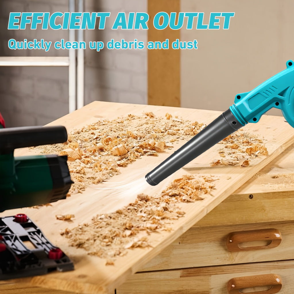 Nouveau Souffleur de Feuilles Sans Fil Amélioré 2026, Mini Souffleur de Feuilles avec 2 Batteries, Souffleur de Feuilles Électrique à Main Alimenté par Batterie Compatible avec les Batteries Makita 18V BL1830 BL1840 BL1850, Souffleur et Aspirateur Portabl