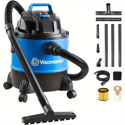 Aspirateur Balais-Balais 23L pour Surfaces Humides et Sèches avec Fonction Souffleur, Moteur Puissant 1250W, Aspiration Puissante 200AW, Grand Sac à Poussière et Filtre en Mousse, Réservoir en Polymère Durable, Conception Compacte et Portable pour Maison,