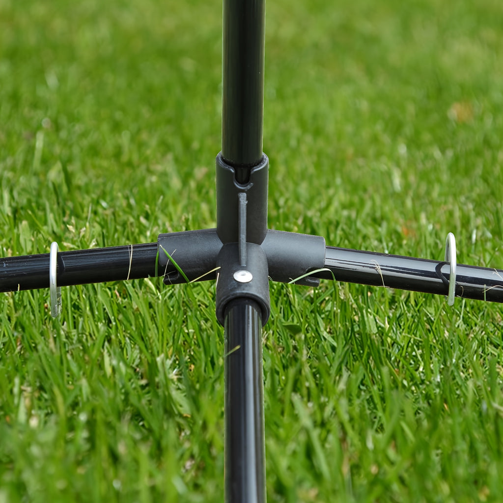 Filet de badminton de 5 mètres avec trois hauteurs réglables pour répondre à différents besoins, adapté à divers sports, tube en métal doré robuste, structure stable sans tremblement, filet PE durable, facile à assembler