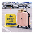 Ryanair, un transporteur à bas prix, exige une valise cabine de 40x30x20cm (hors roues) selon la réglementation de l'UE. Elle doit avoir des roues pivotantes à 360 degrés amovibles. Veuillez lire attentivement avant d'acheter pour éviter les retours inuti