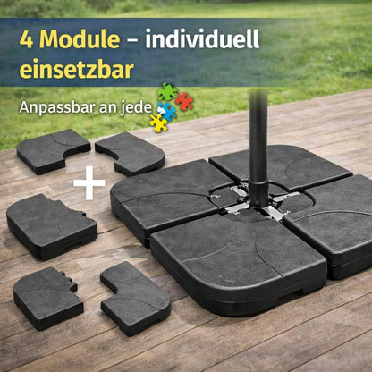 TK Supports de crème solaire pour écrans de feux de circulation - Poids de parapluie remplissables pour croix de sol en plastique et supports de crème solaire stables