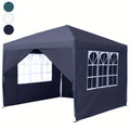 Toile d'ombrage portable pliable 3x3m avec protection UV - Tente d'abri instantanée idéale pour jardin, piscine, marchés et événements - Compacte avec sac de transport et quatre côtés inclus