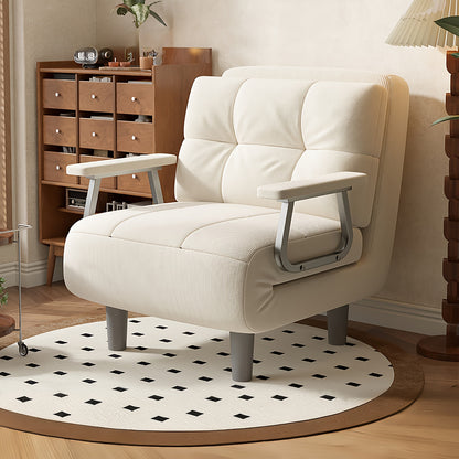 Canapé-lit pliable pour décoration de Noël d'appartement, confortable et durable, accoudoirs argentés, matériau en velours côtelé, plusieurs couleurs disponibles, polyvalent pour chambres à coucher, idée cadeau créative, décoration de Noël, cadeau personn