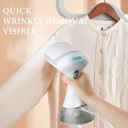 Nouveau Défroisseur à Vapeur pour Vêtements - Réservoir d'Eau Amovible de 335 ml, Vapeur Rapide en 20 s, Défrissage Rapide. Convient à Tous les Tissus, Facile pour les Débutants. Idéal pour la Maison, l'Hôtel, les Voyages, les Vêtements - Défroisseur à Va