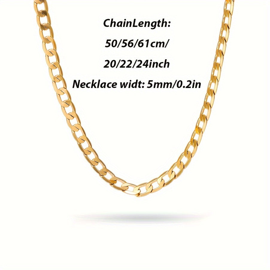 Collier Chaîne Cubaine en Argent 925, Grammage 15.5G/18.5G/20.6G, Teneur en Argent 9.3G/11.1G/12.36G, Élégant et Facile à Porter, Idéal pour un Usage Quotidien, Livré avec une Boîte Cadeau Prévue