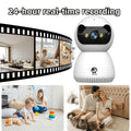 Moniteur Wifi 5G Full HD 1080P, avec fonction de suivi et de prise de vue, vision nocturne couleur, communication bidirectionnelle, contrôlable à distance via application mobile, idéal pour accompagner la famille et les animaux de compagnie, recommandé co