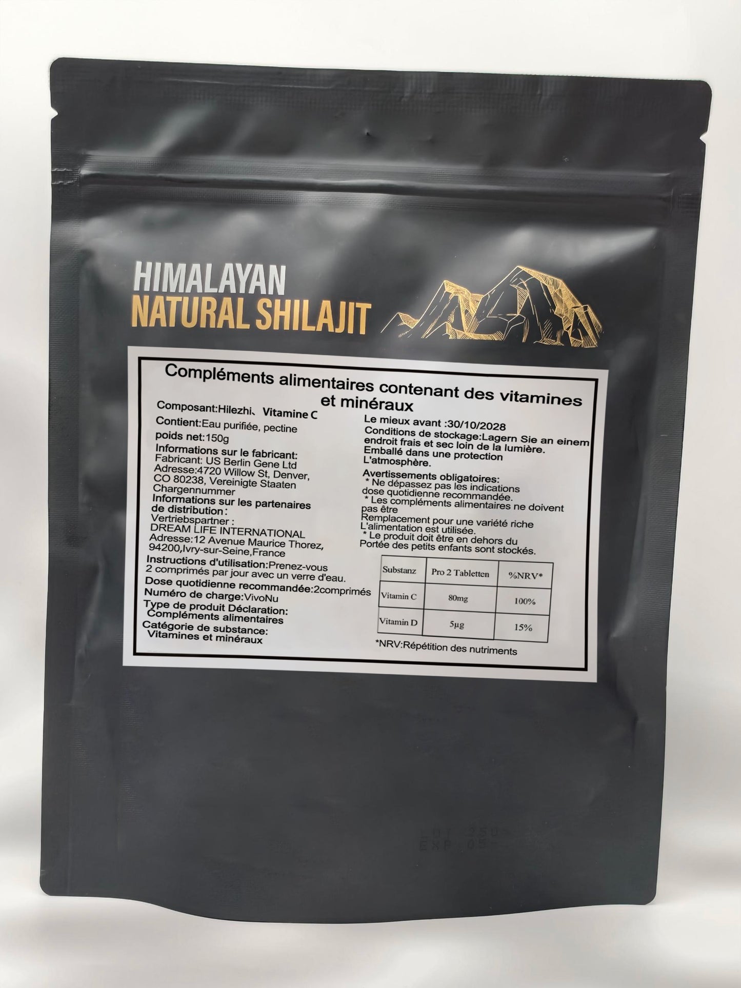 VIVONU Shilajit Fudge 3000mg avec flocons de seigle, Chardon et 85 oligo - éléments | sans sucre ajouté