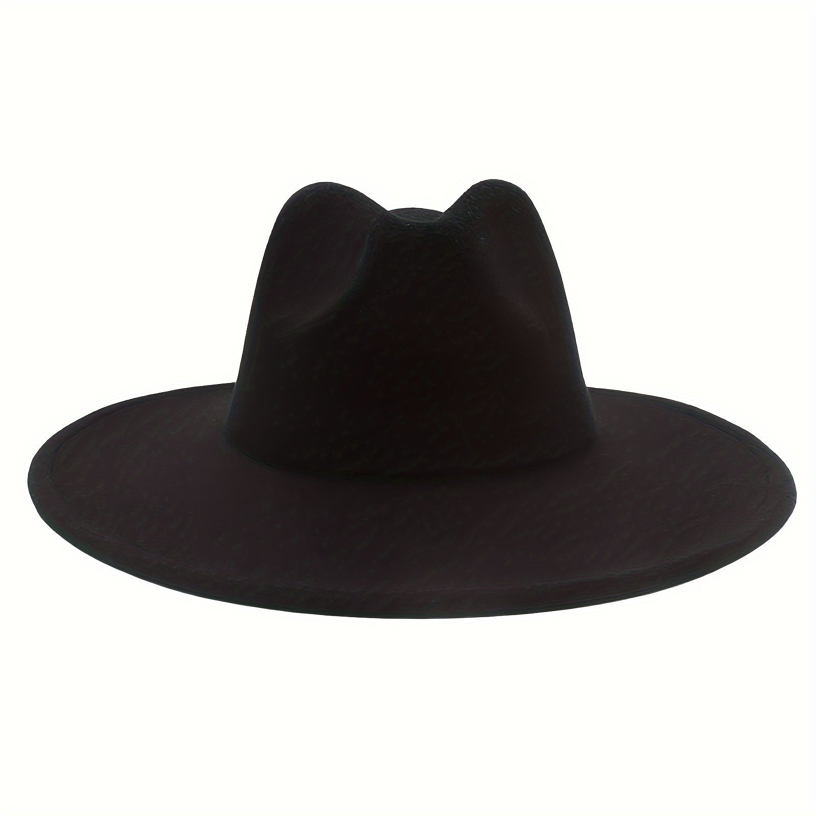 Chapeau Souple à Large Bord Unisexe pour Homme et Femme : Chapeau Panama Classique en Feutre, Chapeau à Large Bord en Velours Western - Convient aux Hommes et Femmes Adultes