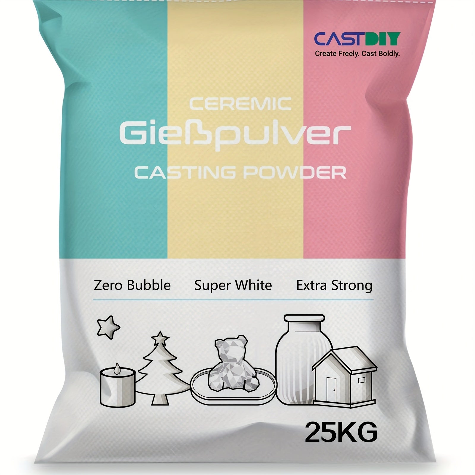 Poudre de plâtre pour moulage 1kg/5kg/25kg, extra blanche, extra dure, inodore, démoulage rapide en 30 minutes, pour artisanat, ornements, statues en plâtre, DIY