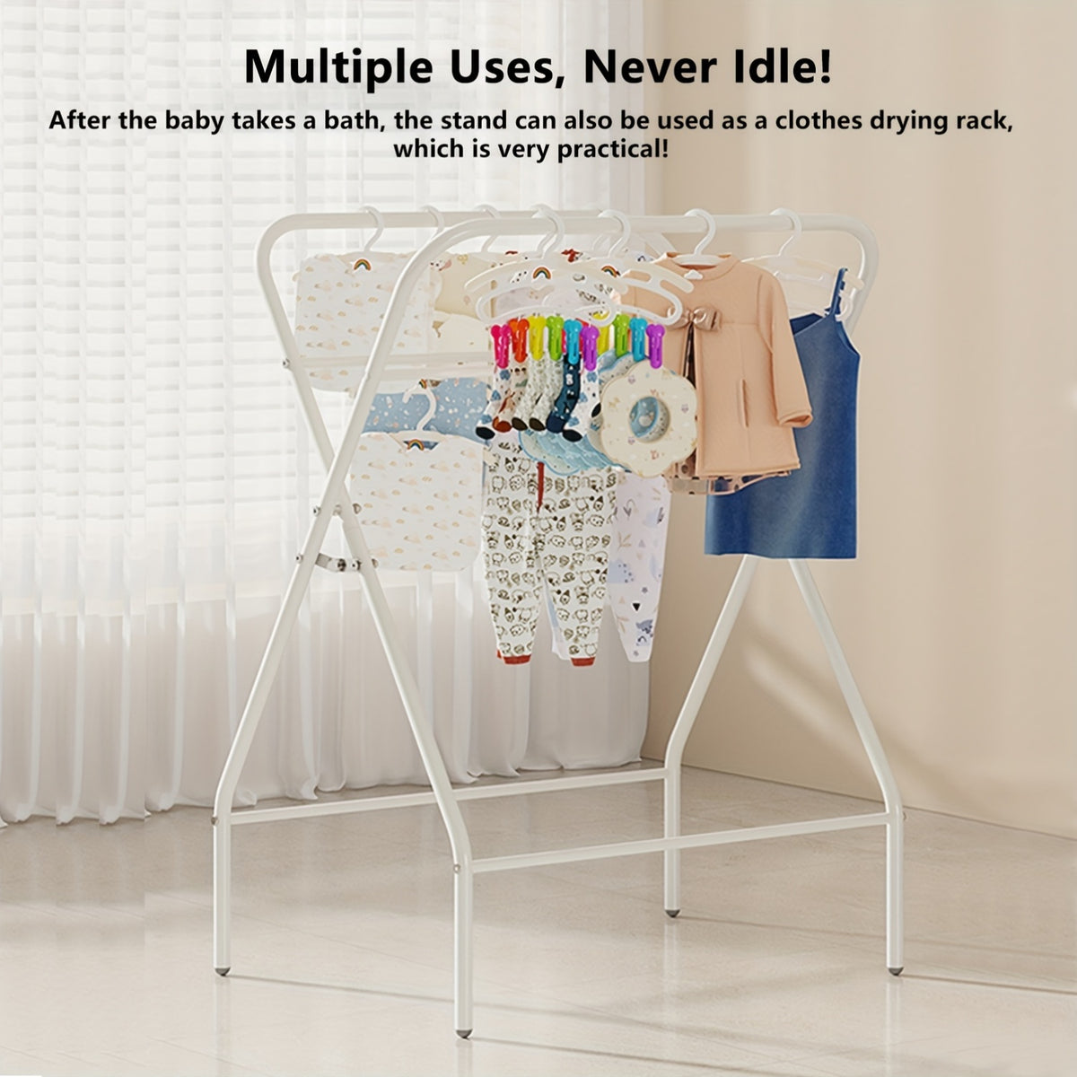 Baignoire Pliante Tri-Fold, Gris pour Bébé avec Support et quotidien – vue détaillée 7