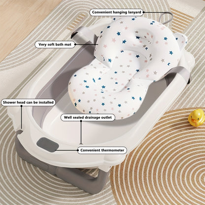 Baignoire Pliante Tri-Fold, Gris pour Bébé avec Support et quotidien – vue détaillée 9