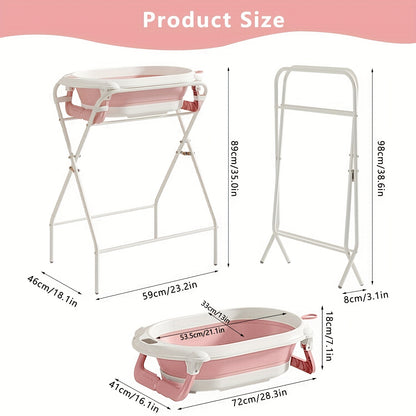 Baignoire Pliante Tri-Fold, Gris pour Bébé avec Support et quotidien – vue détaillée 10