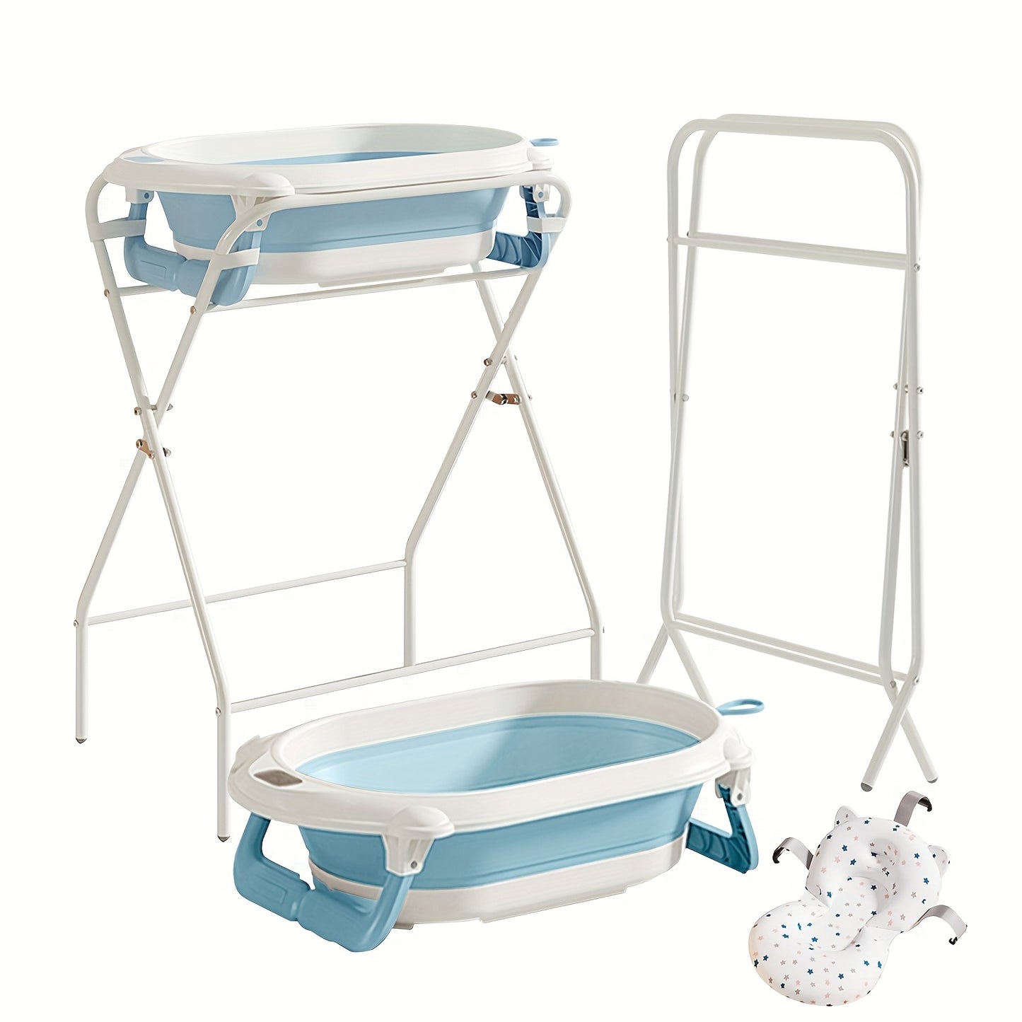 Baignoire Pliante Tri-Fold, Gris pour Bébé avec Support et quotidien – vue détaillée 19