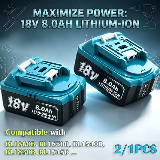 Batterie de rechange pour outil, rechargeable pour quotidien et maison – vue principale